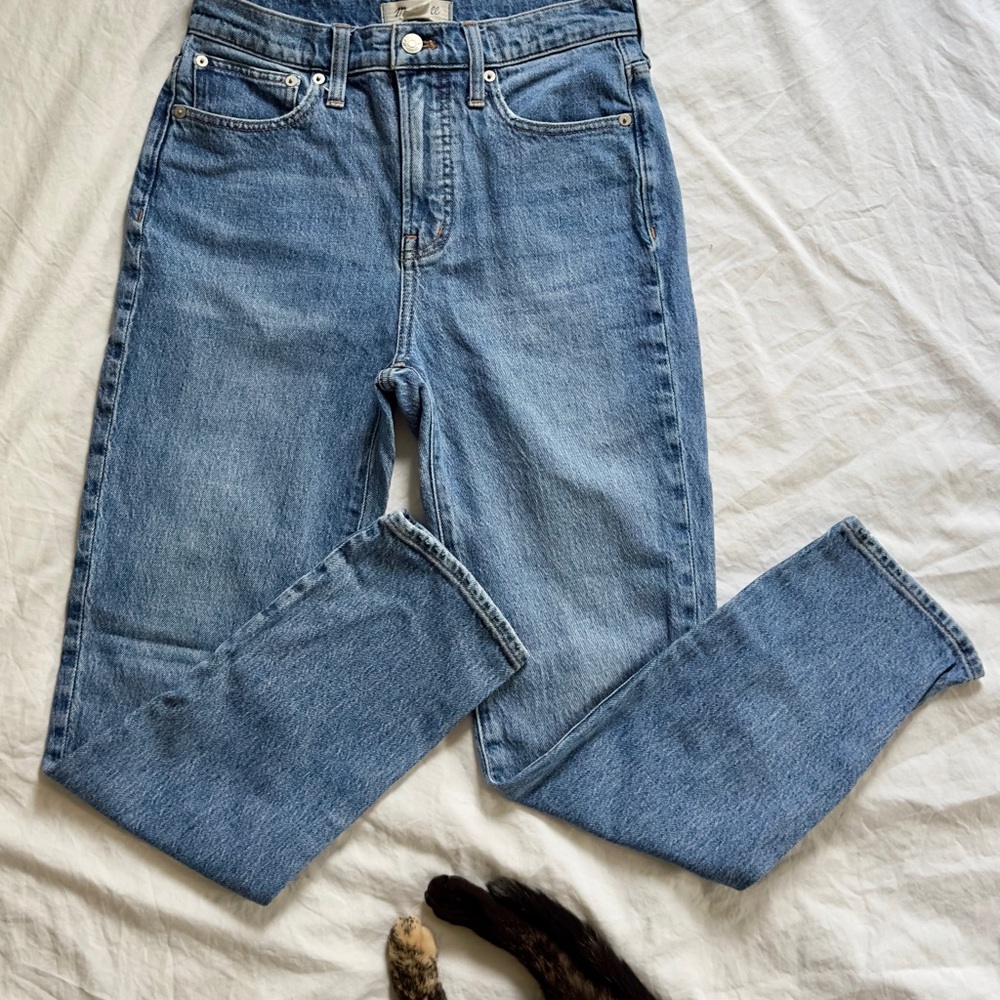 Madewell Women's Straight Leg Blue Jeans